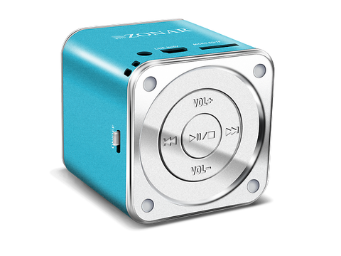 Zonar Bm201 Minicube Bocina Mp3 Azul - ordena-com.myshopify.com