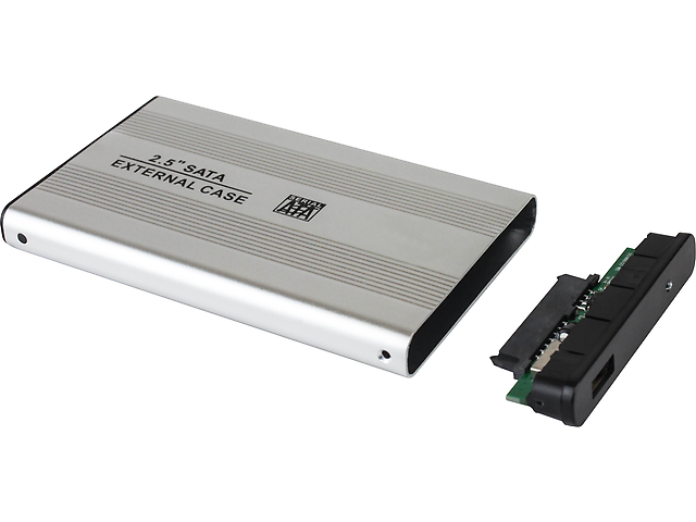 Gabinete Externo Para Disco Duro 2.5 Plata - ordena-com.myshopify.com