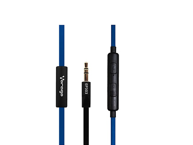 Vorago Ep 303 Audifonos Con Microfono Y Control De Volumen, Azul - ordena-com.myshopify.com