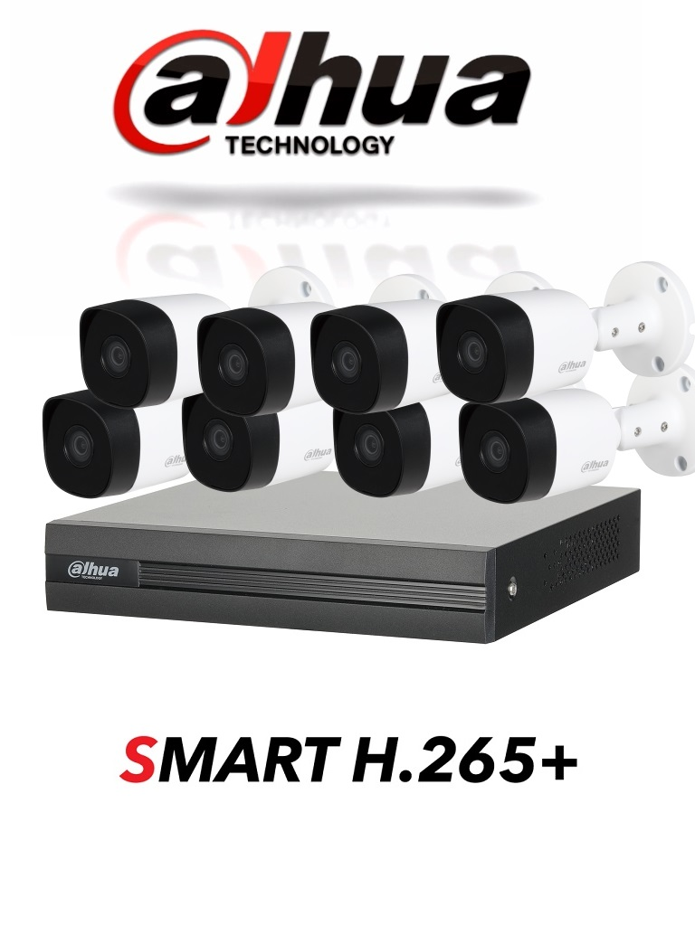 Kit Dahua Cooper Kit 8 Canales 2 Mp 8 Cam 1080 P Dvr 8 Canales