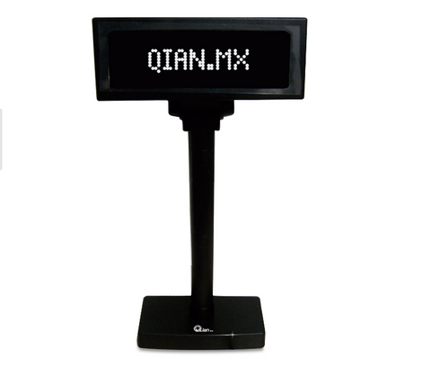 Qian Pantalla POS Pole LED QPA17001, USB, Negro
