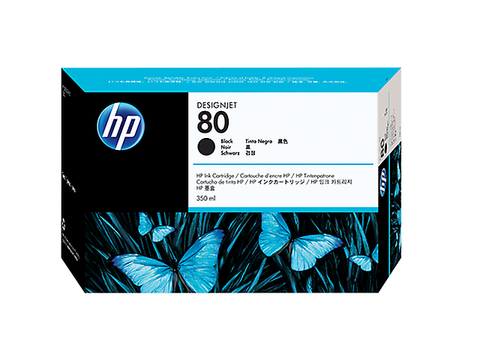 Hp 80 Cartucho De Tinta C4871 A Para Design Jet, 300 Ml, Negro - ordena-com.myshopify.com