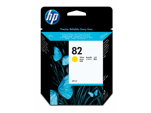 Hp 82 Cartucho De Tinta C4913 A Para Design Jet, 69 Ml, Amarillo - ordena-com.myshopify.com