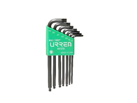Urrea 4972 Tb Juego De 7 Llaves Hexagonales L Torx Punta De Bola Rack - ordena-com.myshopify.com