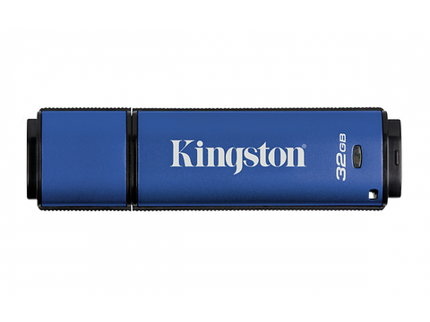 Kingston Dtvp30/32 Gb Memoria Flash 32 Gb Usb 3.0 256 Bit Aes Encrypted Azul - ordena-com.myshopify.com