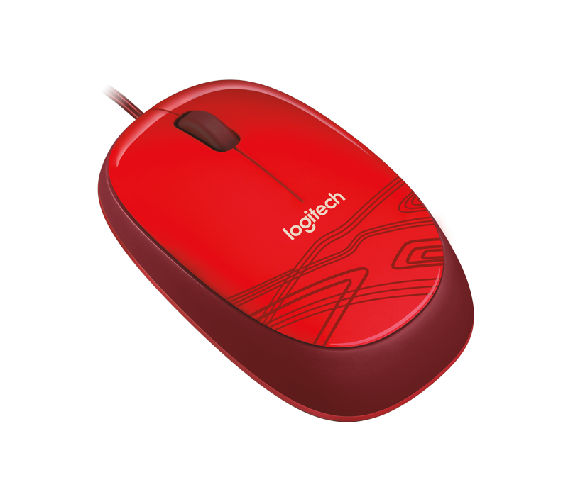 Logitech M105 Mouse Alambrico Usb Rojo - ordena-com.myshopify.com
