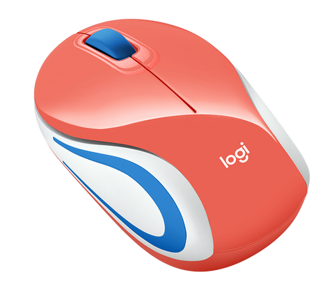 Logitech M187 Mouse Inalambrico, Color Coral - ordena-com.myshopify.com