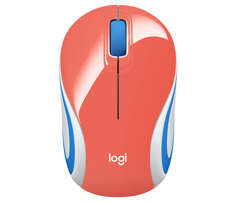 Logitech M187 Mouse Inalambrico, Color Coral - ordena-com.myshopify.com