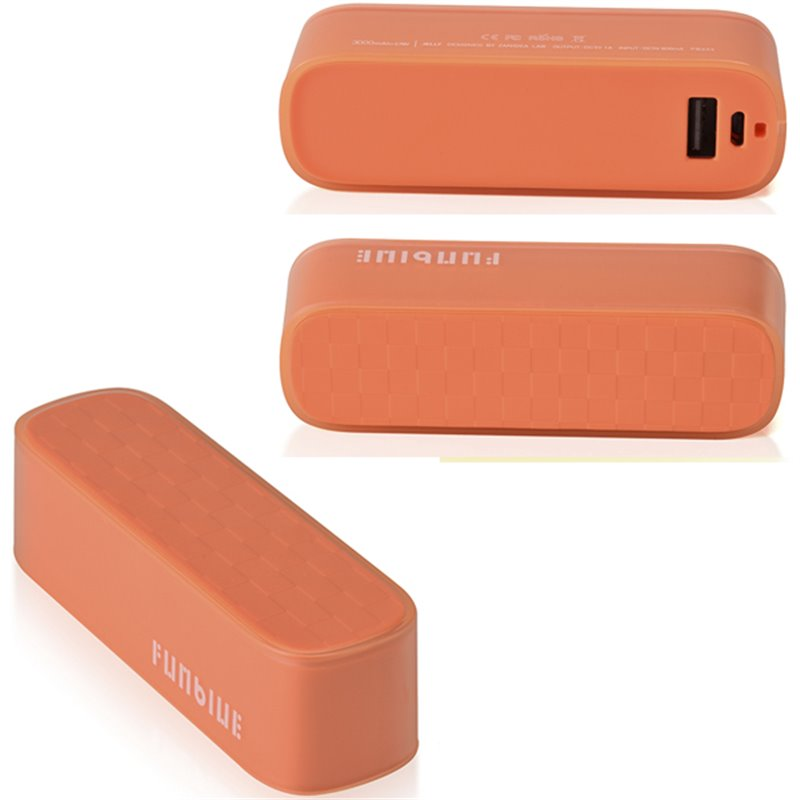 Funblue Acfunpb604ro Power Bank Funblue Jelly Rosa 3000 Mah