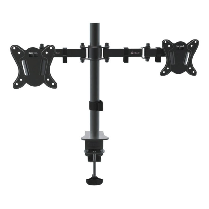 Getttech Tw-1404 Soporte Para 2 Pantallas 10 A 30 10kg ,negr