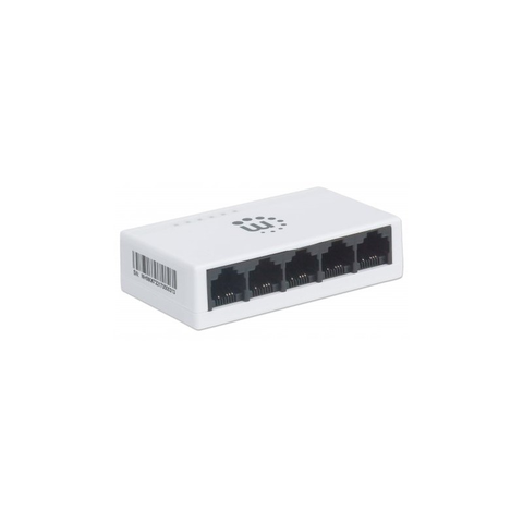 Manhattan 560672 Switch Ethernet 5 Ptos Mh Color Blanco - ordena-com.myshopify.com