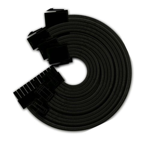 Yeyian Ks1000n Cable Tejido Para Fuente De Poder 300mm Negro