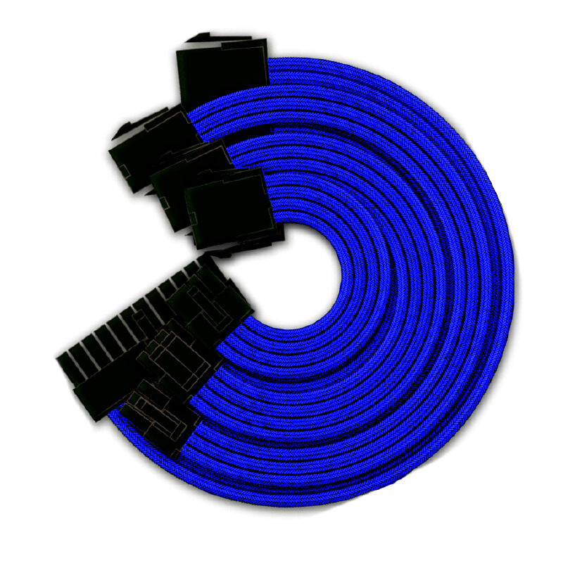 Yeyian Ks1000a Cable Tejido Para Fuente De Poder 300mm Azul