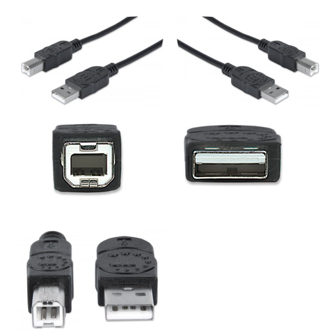 Manhattan 393737 Cable Usb V2.0 A Micro B Macho 1.8 M, Negro