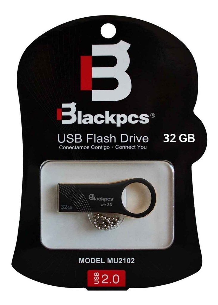 Memoria Usb 2.0 Blackpcs Mu2102 Bl 128 128 Gb Metalica Negro - ordena-com.myshopify.com
