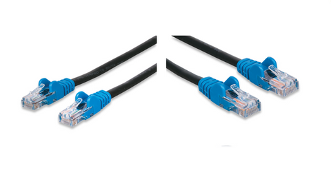 Manhattan 732666 Cable Patch Cat 5e Utp 16.4 F 5.0mts Negro Azul - ordena-com.myshopify.com