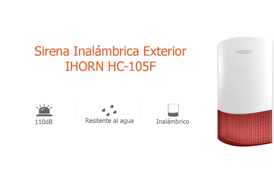 Sirena Inalámbrica I Horn Hc105 F Exterior Ip 55 105d B P Panel - ordena-com.myshopify.com