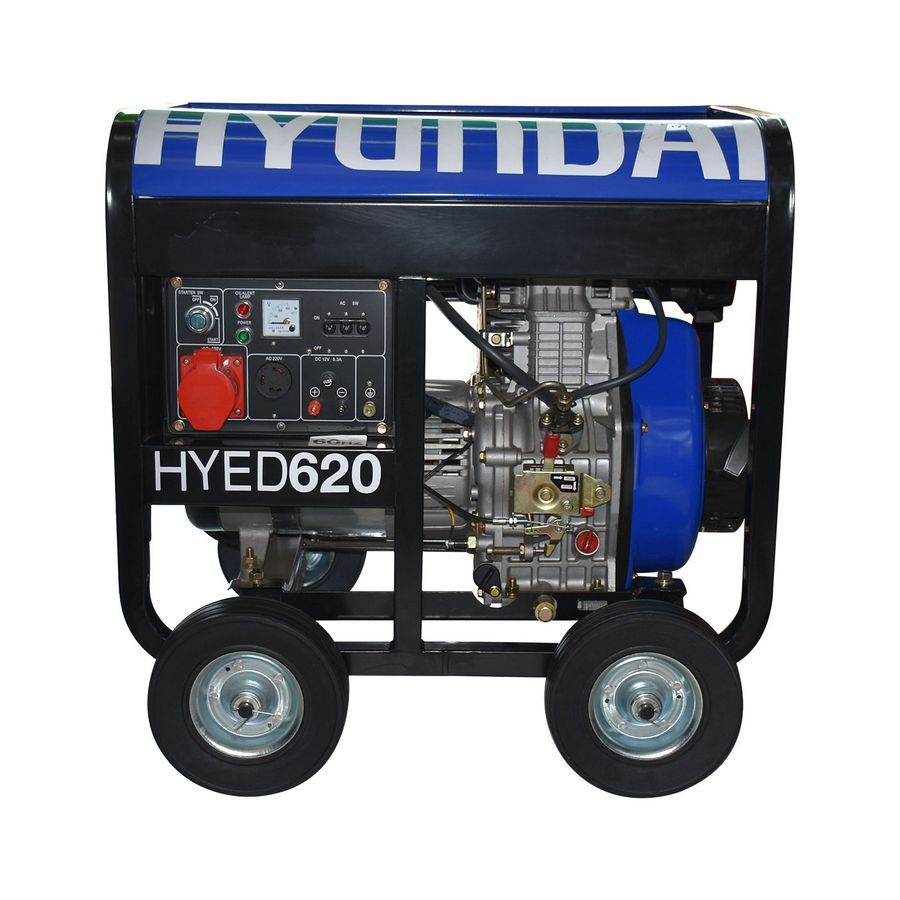 Hyundai Hyed620 Generador Diésel 6.2 Kw Mca 12 Hp Trifásico - ordena-com.myshopify.com