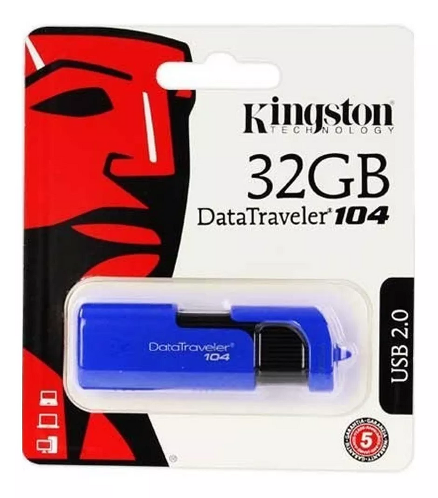 Kingston Dt 104 Memoria Flash 32 Gb Usb 2.0 Kc U1 Z32 6 Sb - ordena-com.myshopify.com