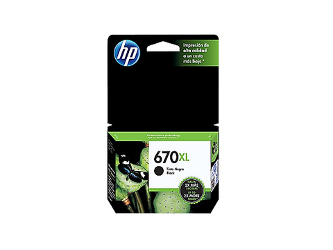 Hp 670 Xl Cartucho Cz117 Al Para 4615/3525/4625/5525 Negro - ordena-com.myshopify.com