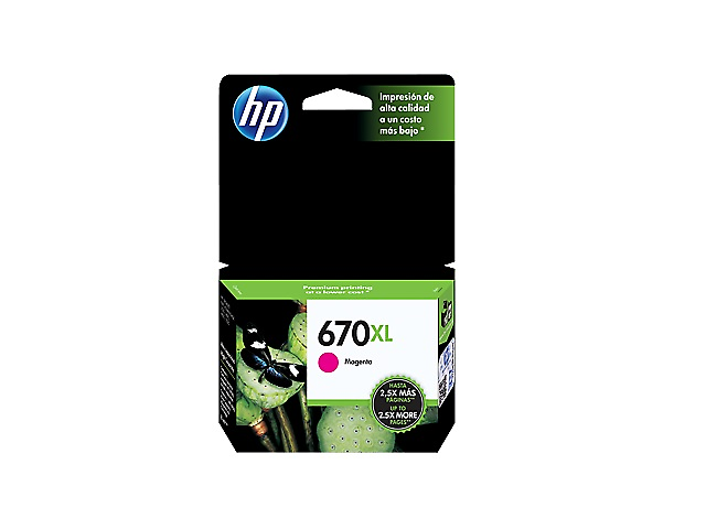 Hp 670 Xl Cz119 Al Cartucho Magenta Para 4615/3525/4625/5525 - ordena-com.myshopify.com